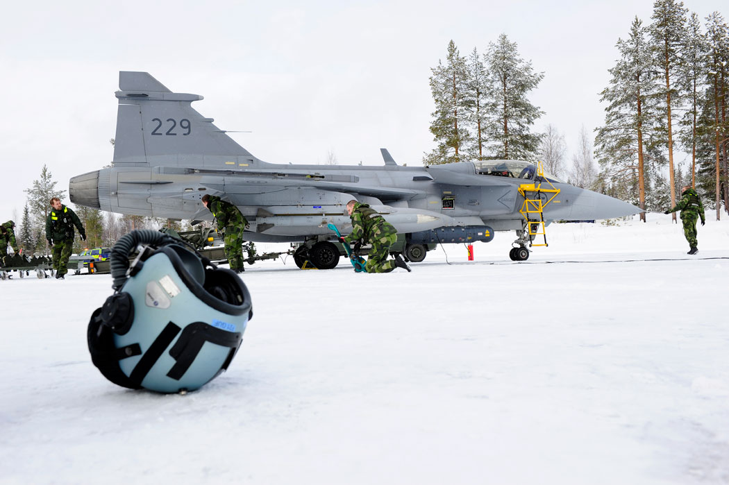 JAS 39 Gripen, Vidsel Source: Louise Levin/Försvarsmakten