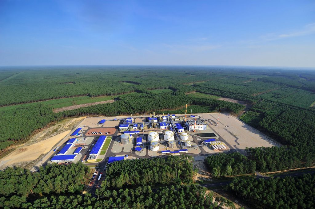 The PGNiG natural gas and oil facility of Lubiatów, near Poznań, opened in 2012 (Press Photo by PGNiG)