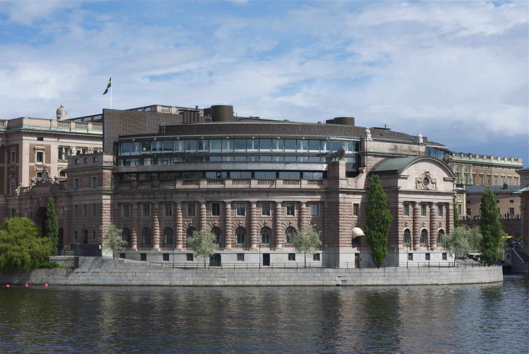 Riksdagshuset, the Swedish Parliament (Photo by Ankara (CC))