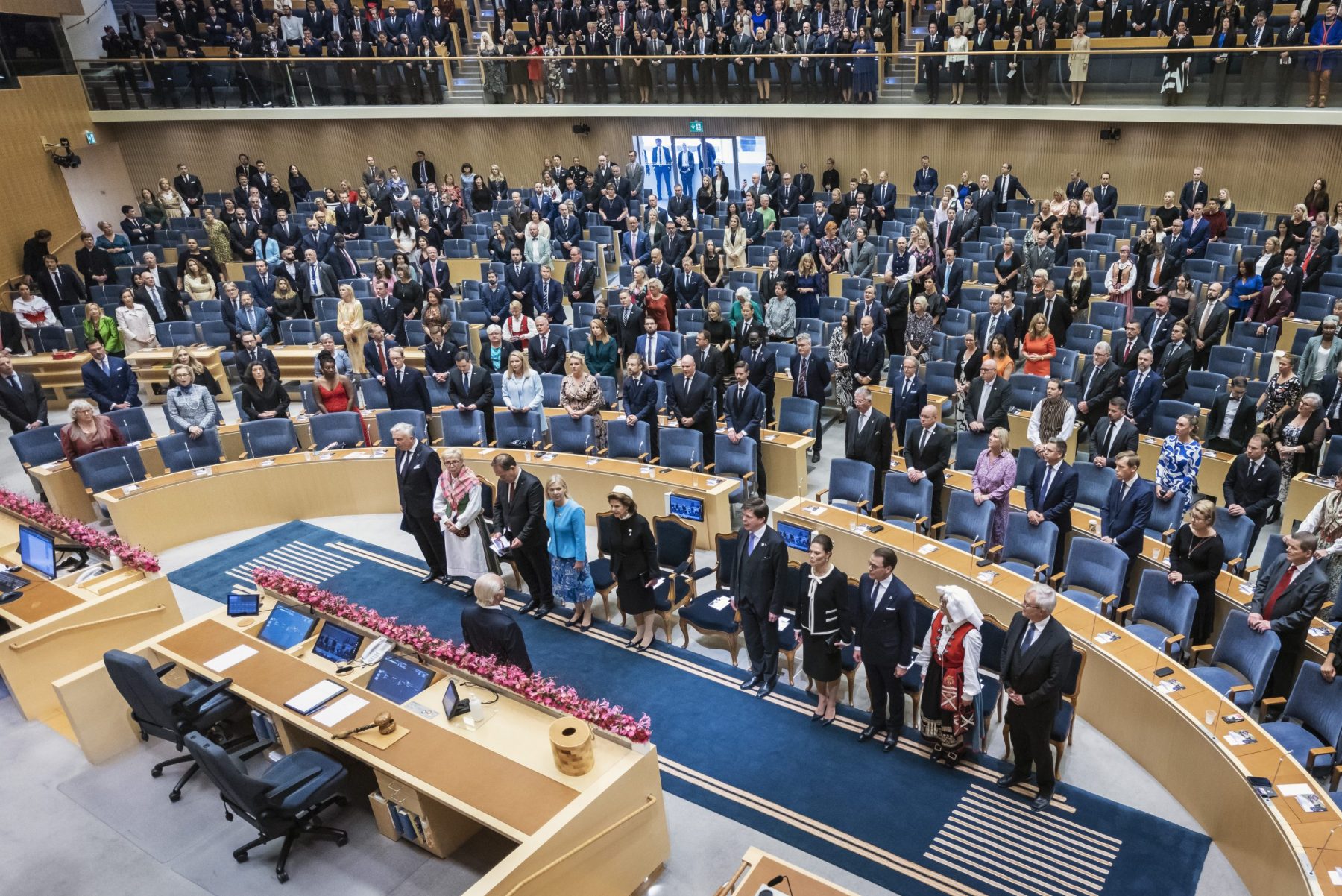Opening of the parliamentary year by Swedish king Carl XVI Gustaf on 27 September 2022 (Press photo by Riksdagen)