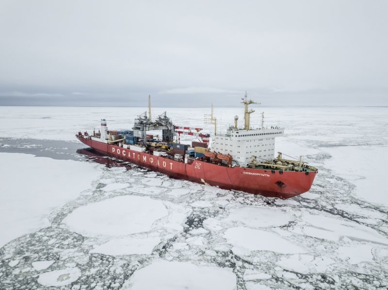 The Russian nuclear-powered ice-breaker/merchant ship Sevmorput (Photo: Rosatom)