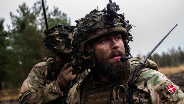 Featured photo: Danish Army soldiers, part of NATO's multinational brigade in Latvia, during exercise Resolute Warrior there (Press photo: NATO)