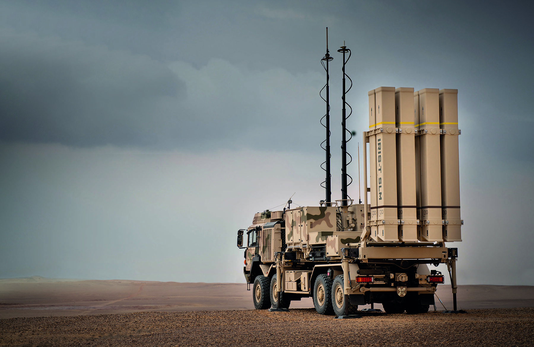 The German-made IRIS-T SLM air defence system (Press photo: Diehl Defence)
